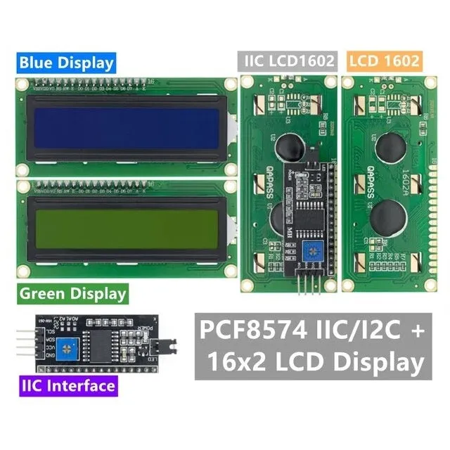 16x2 LCD1602 Parallel LCD Display With IIC I2C Interface