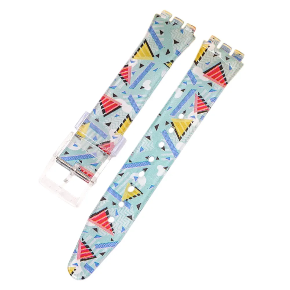 17mm Universal cute silicone watch strap - Triangle