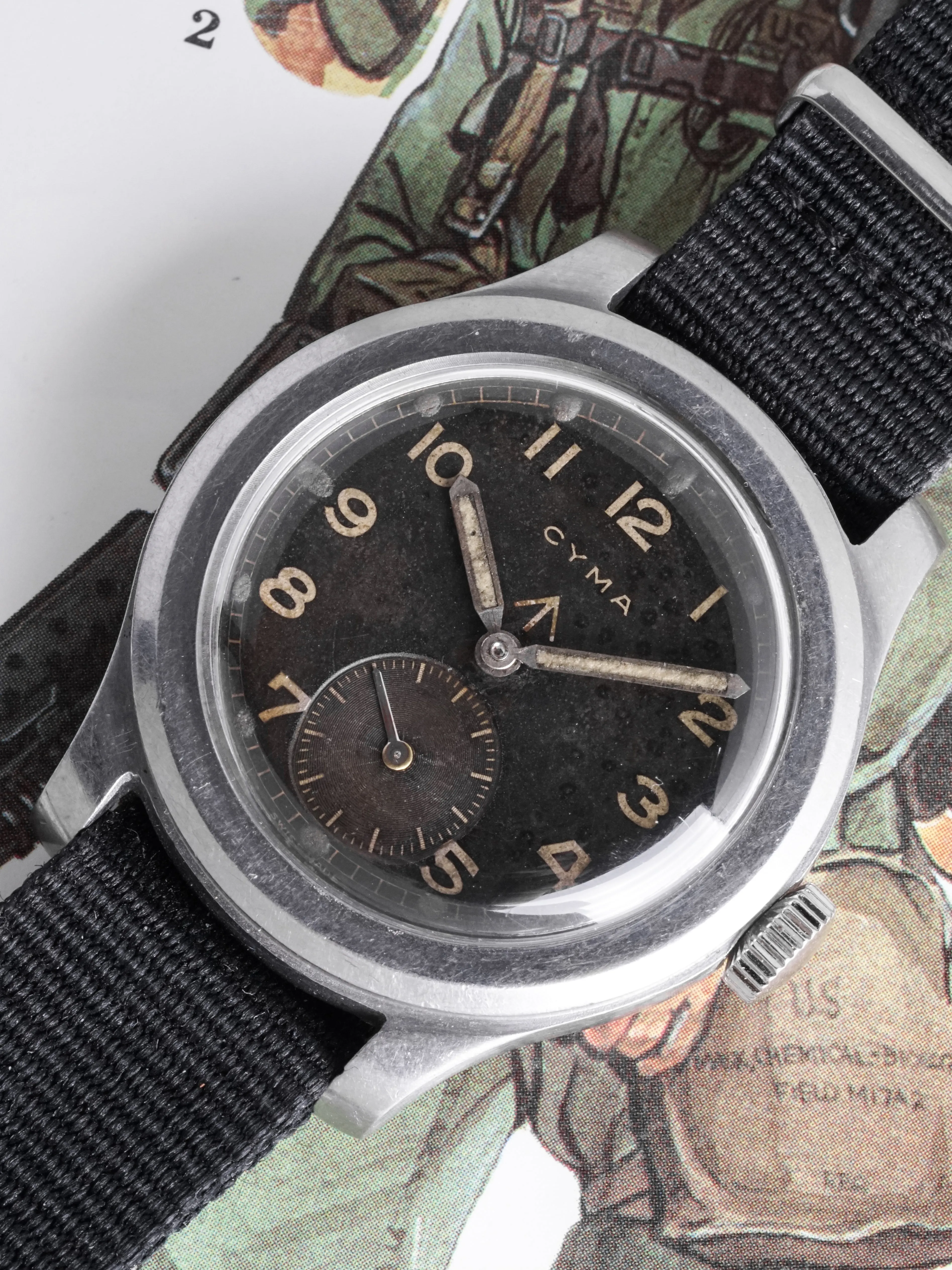 1940s Cyma Military Watch "Dirty Dozen"