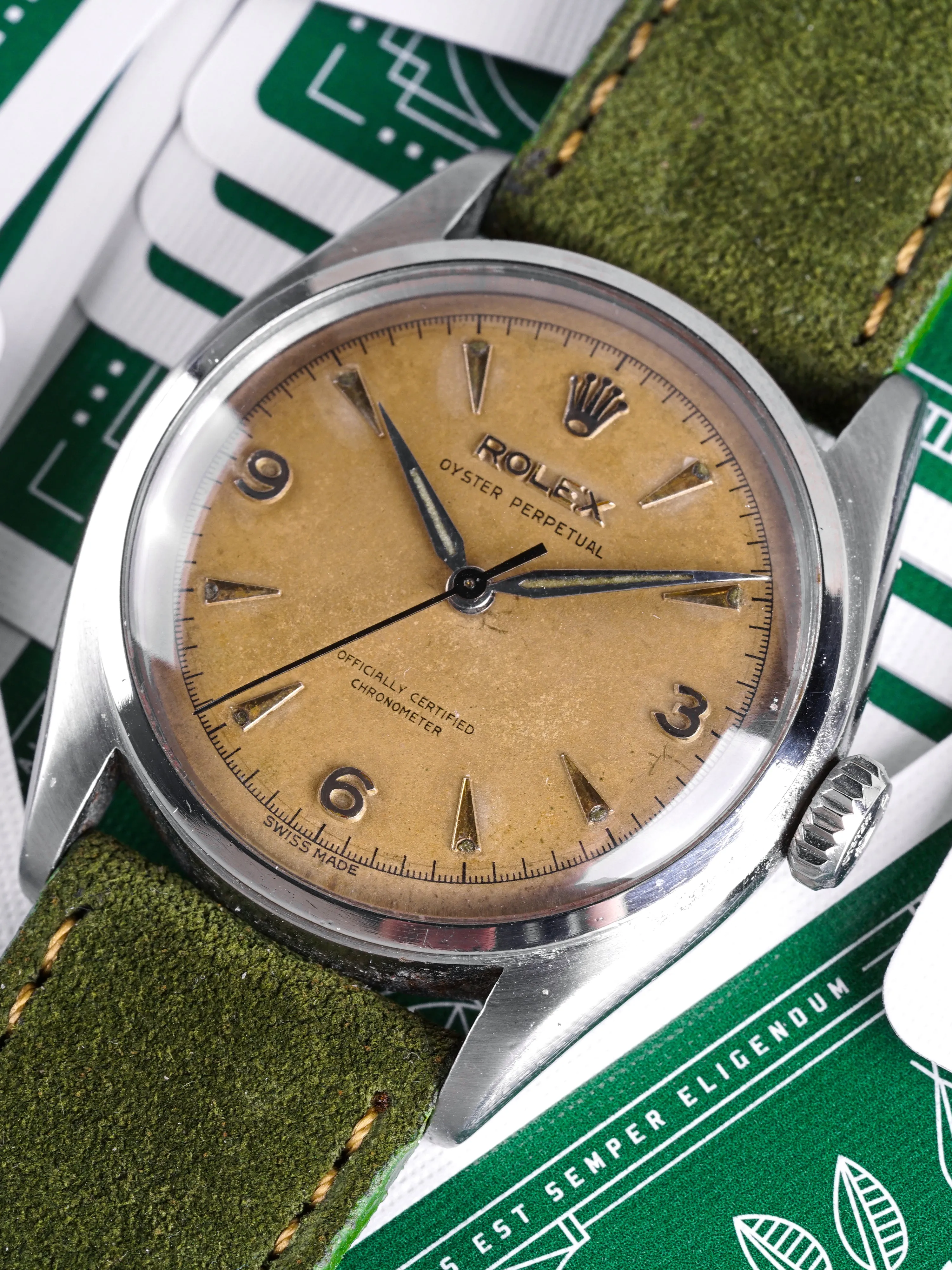 1952 Rolex Oyster-Perpetual (Ref. 6084) Explorer Dial "Big Bubble Back"