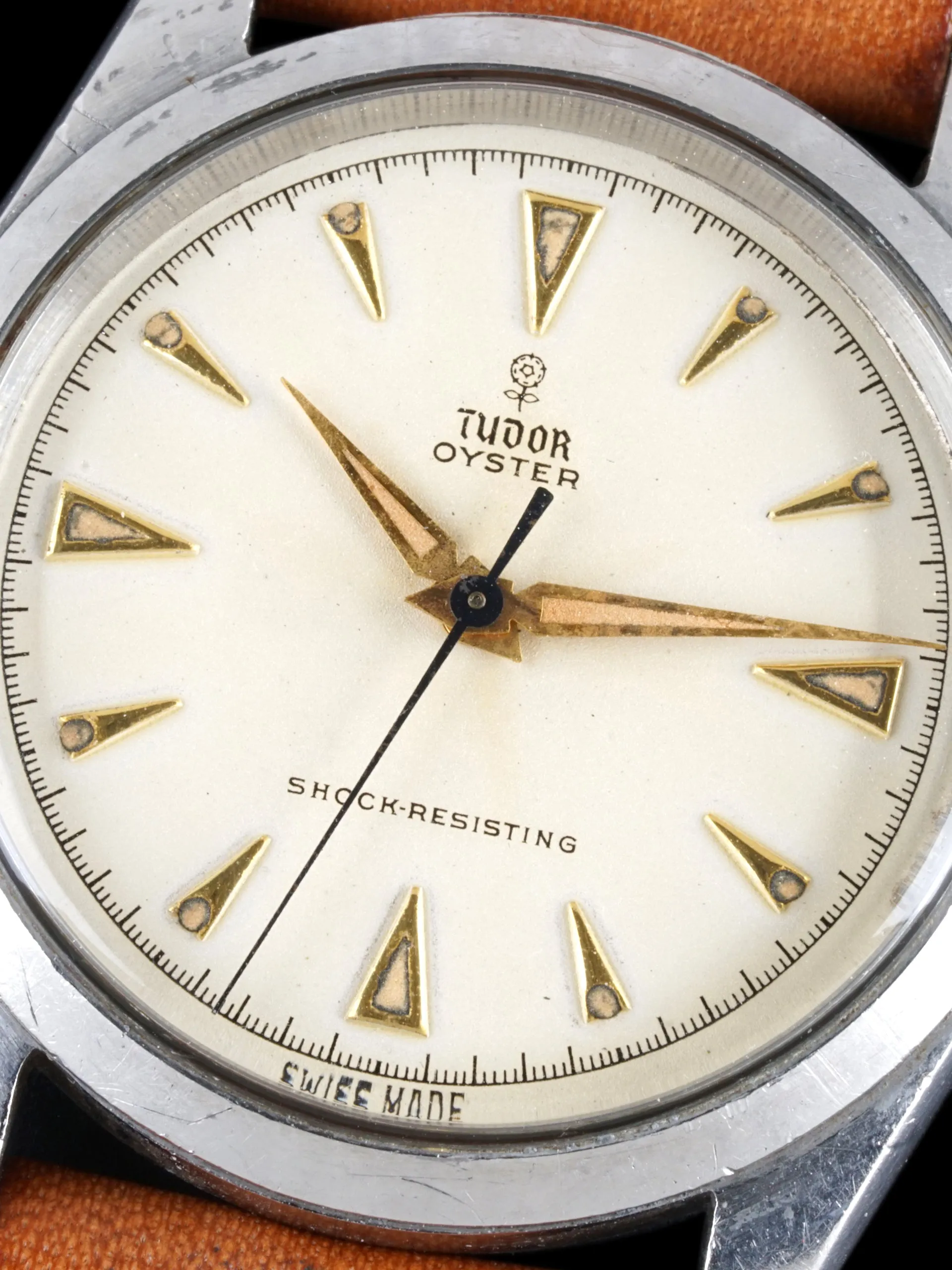 1956 Tudor Oyster (Ref. 7934) White Chapter Ring Dial