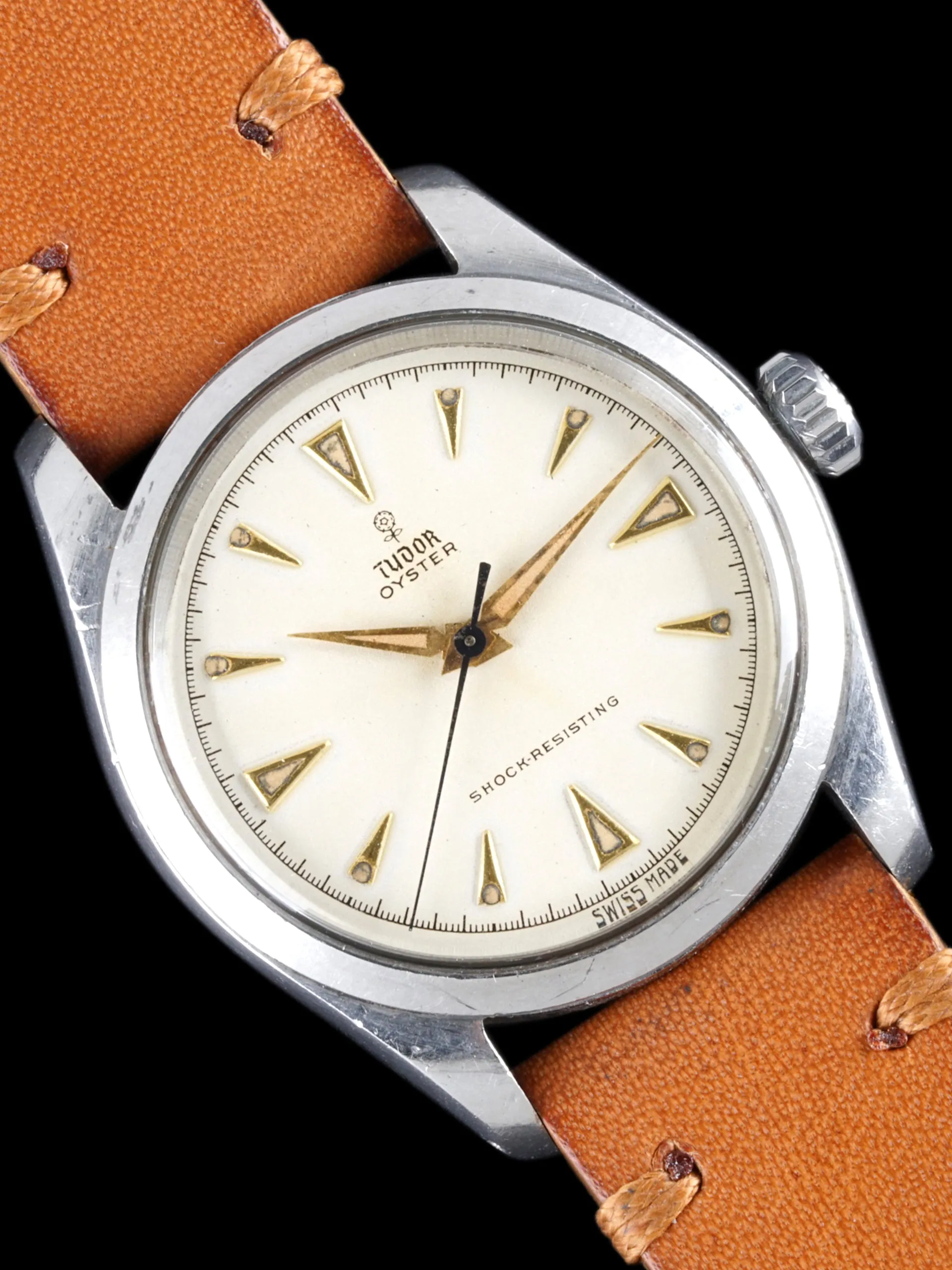 1956 Tudor Oyster (Ref. 7934) White Chapter Ring Dial