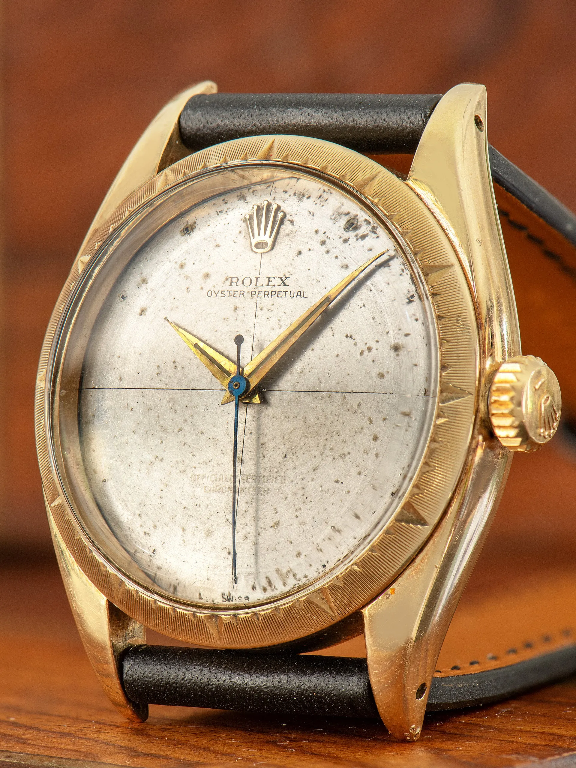 1957 Rolex Oyster-Perpetual 14K YG (Ref. 6582) "Zephyr"