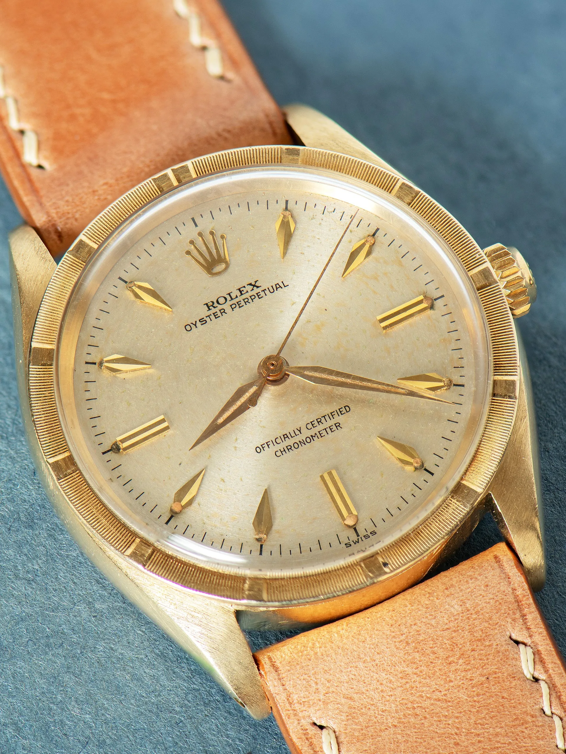 1958 Rolex Oyster-Perpetual 14K YG (Ref. 6569) "OCC Dial"