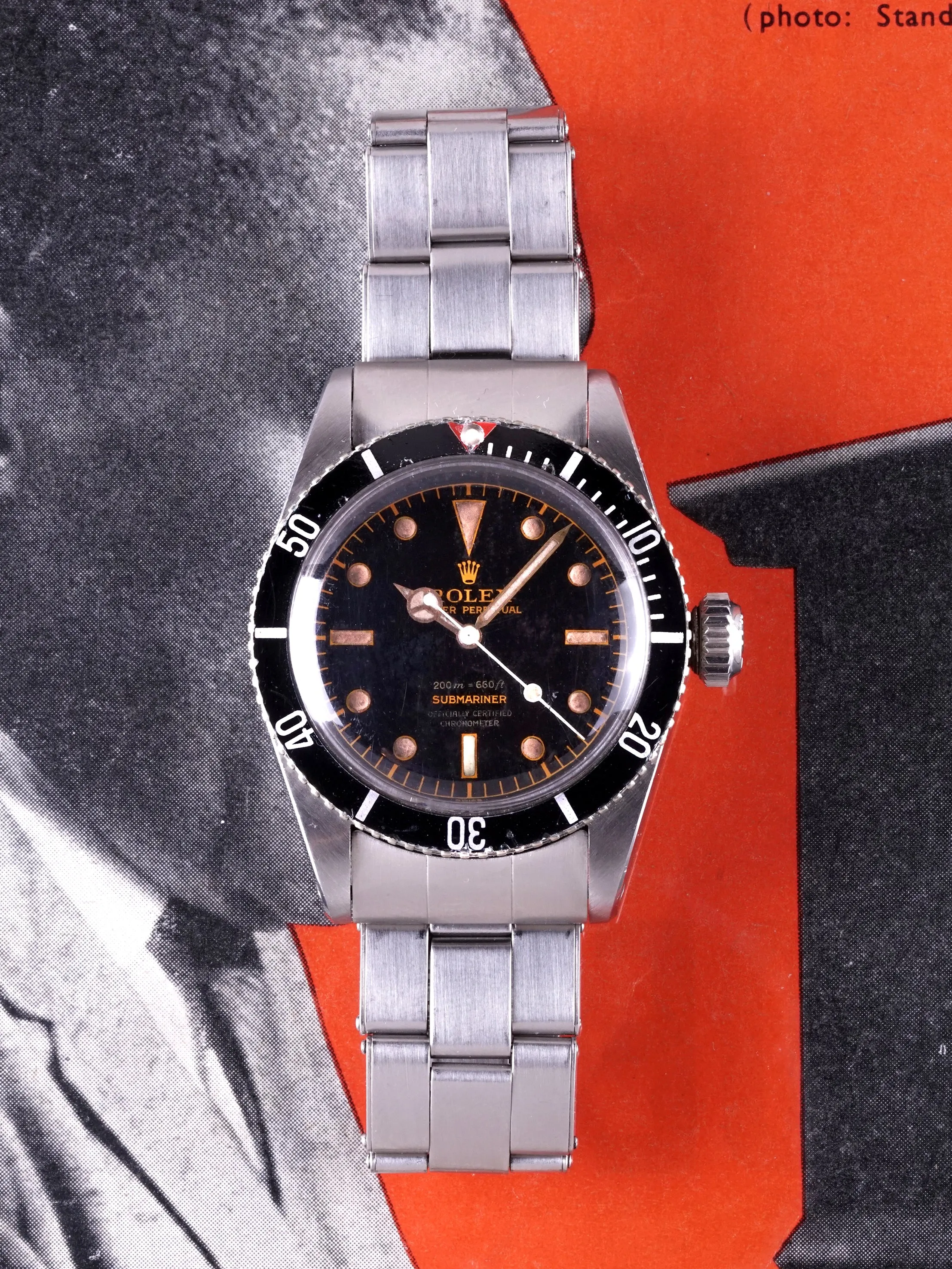 1958 Rolex Submariner (Ref. 6538) Big Crown "4-Line Dial"