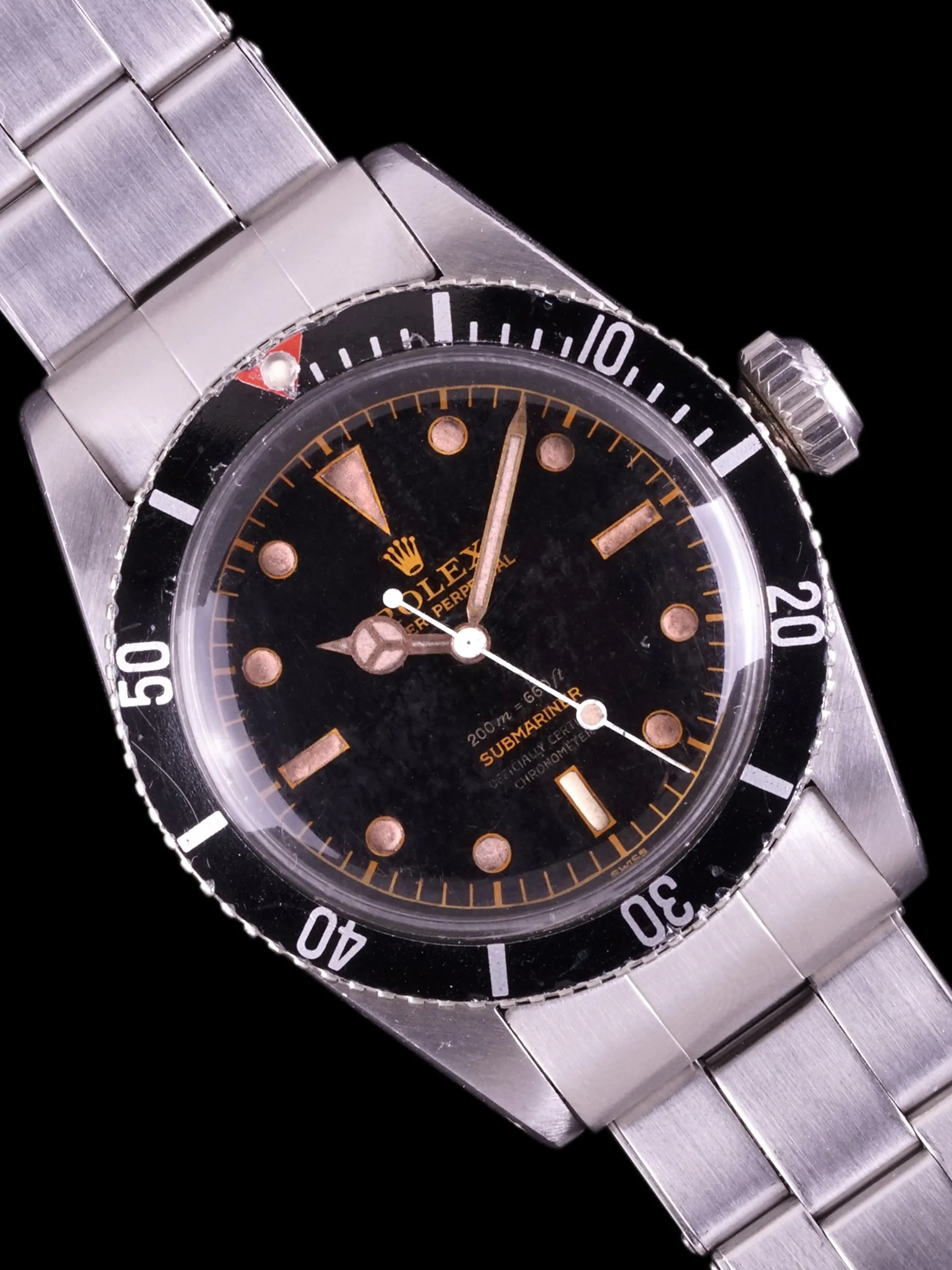 1958 Rolex Submariner (Ref. 6538) Big Crown "4-Line Dial"