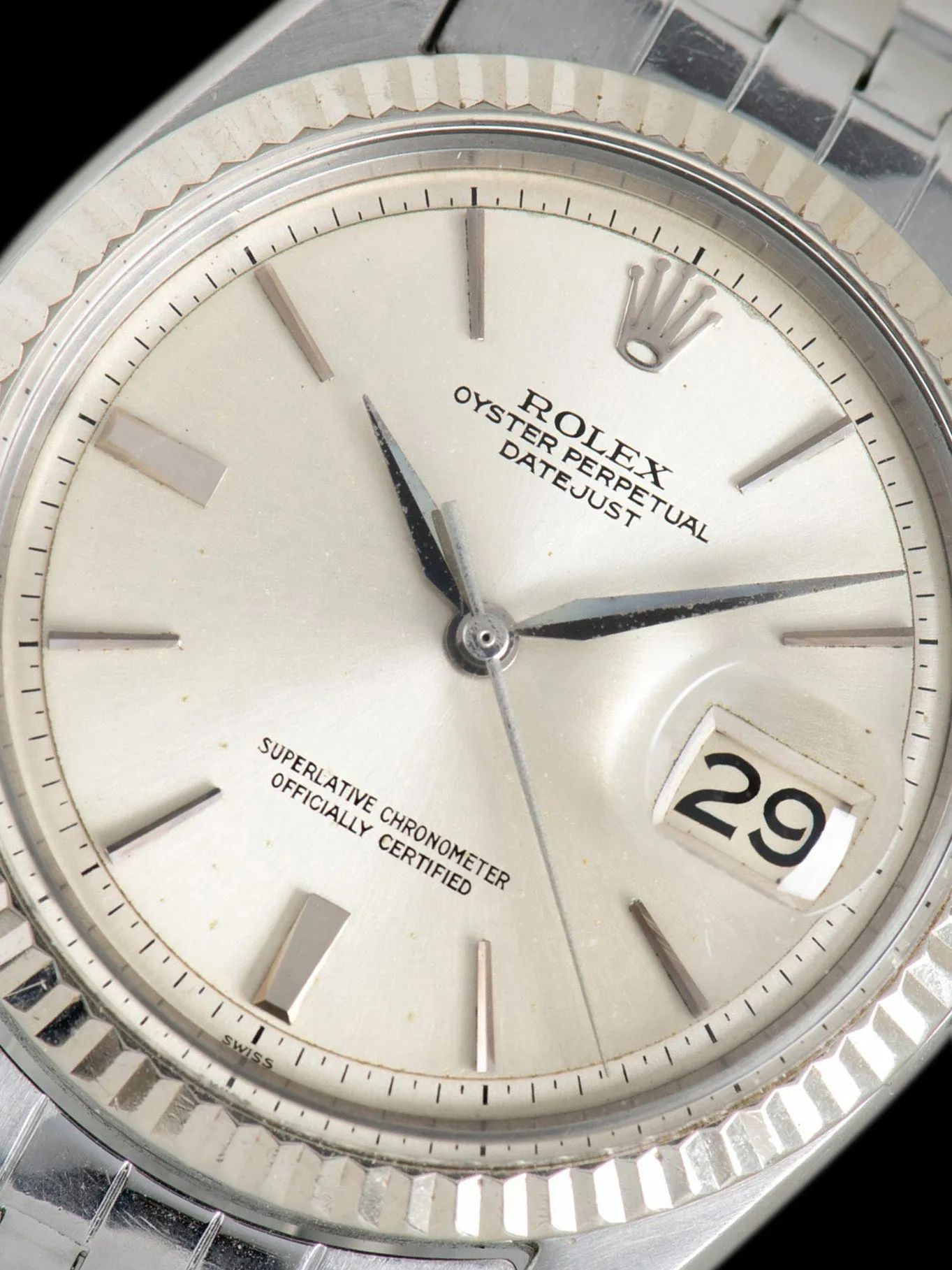 1964 Rolex Datejust (Ref. 1601) "Swiss Only" Non-Luminous Doorstop Dial