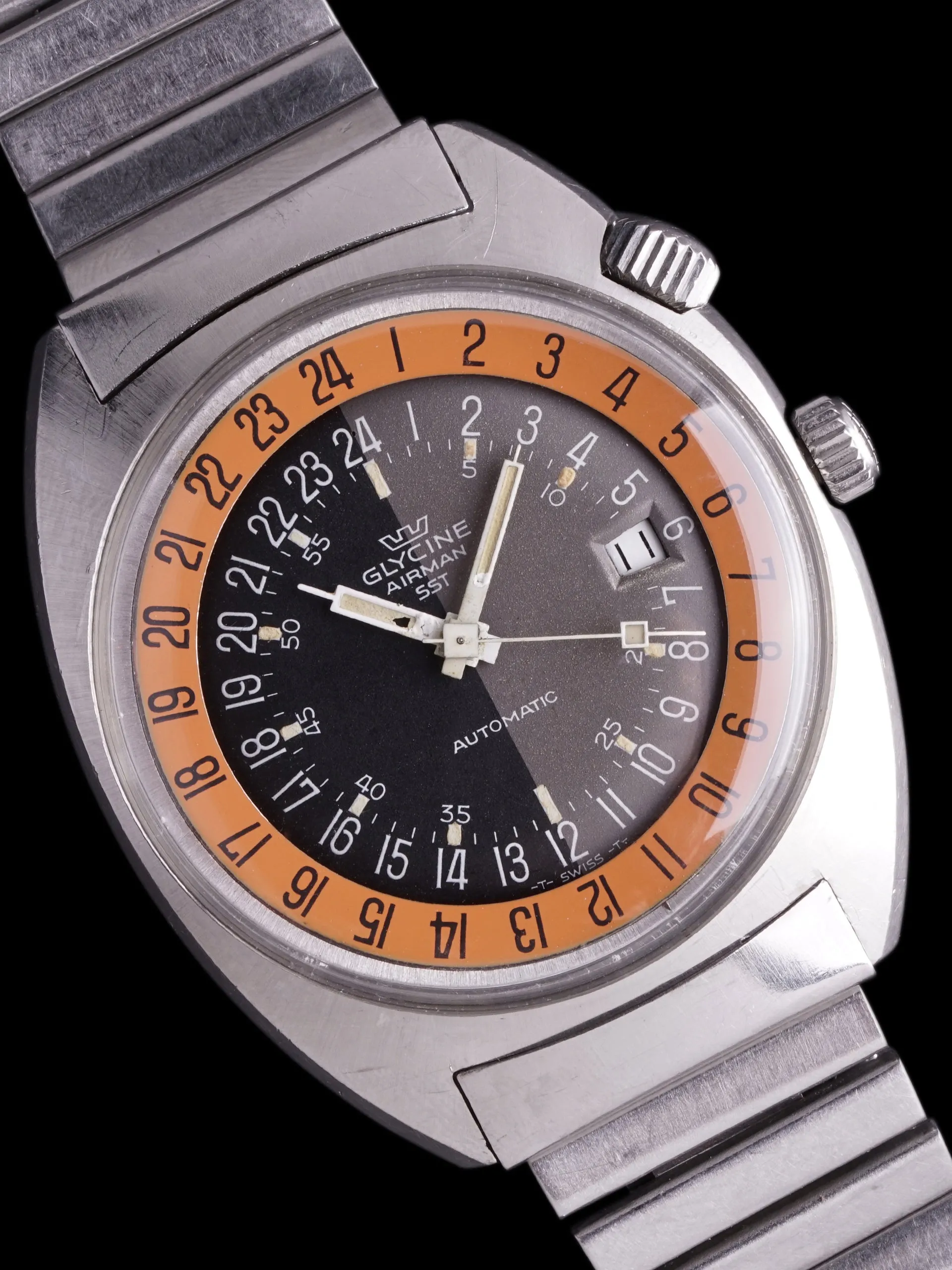 1969 Glycine Airman SST 24Hr "Pumpkin"