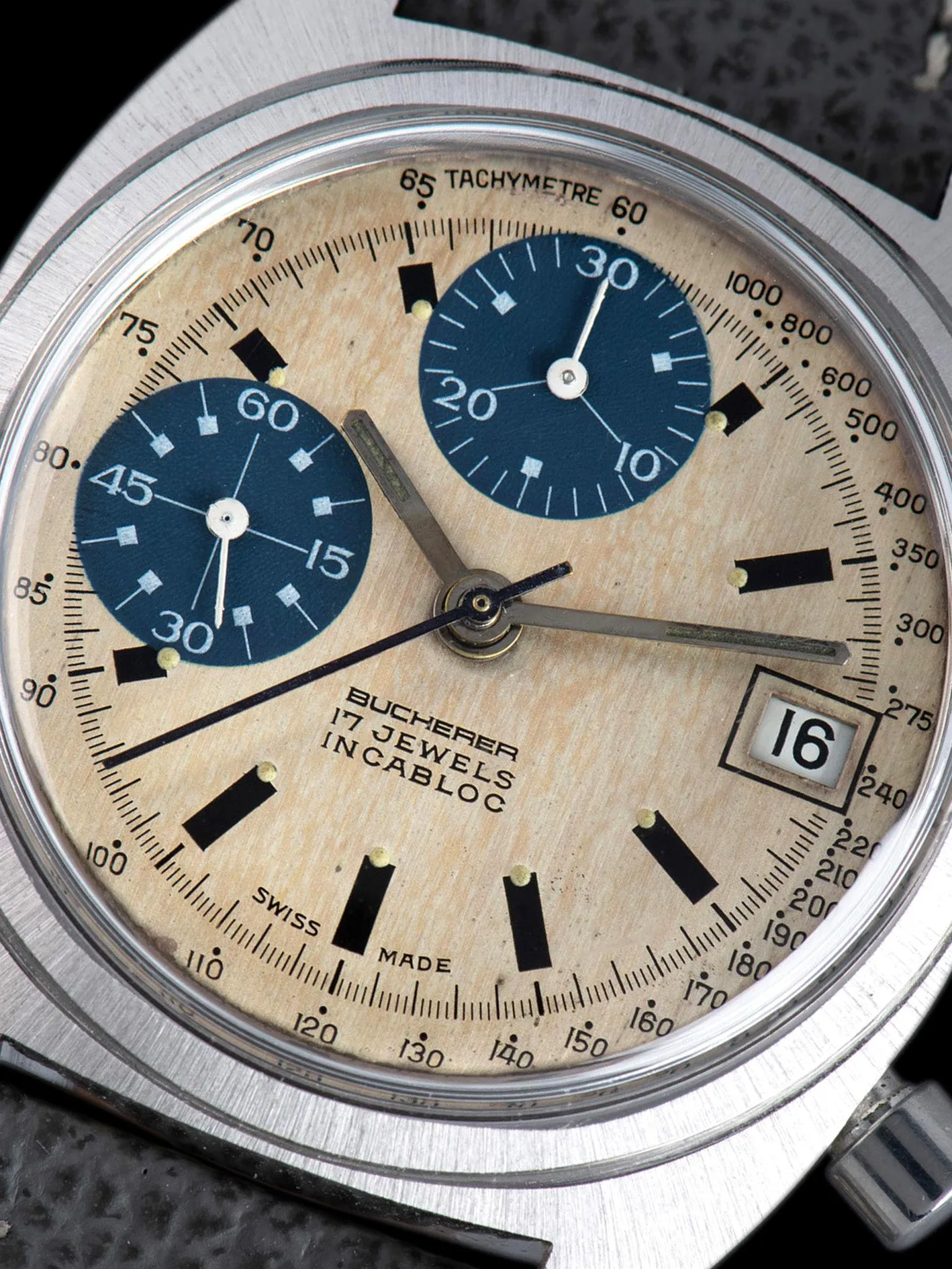 1970s Bucherer Chronograph (Ref. 651) "Paul Newman" Valjoux Cal. 7765