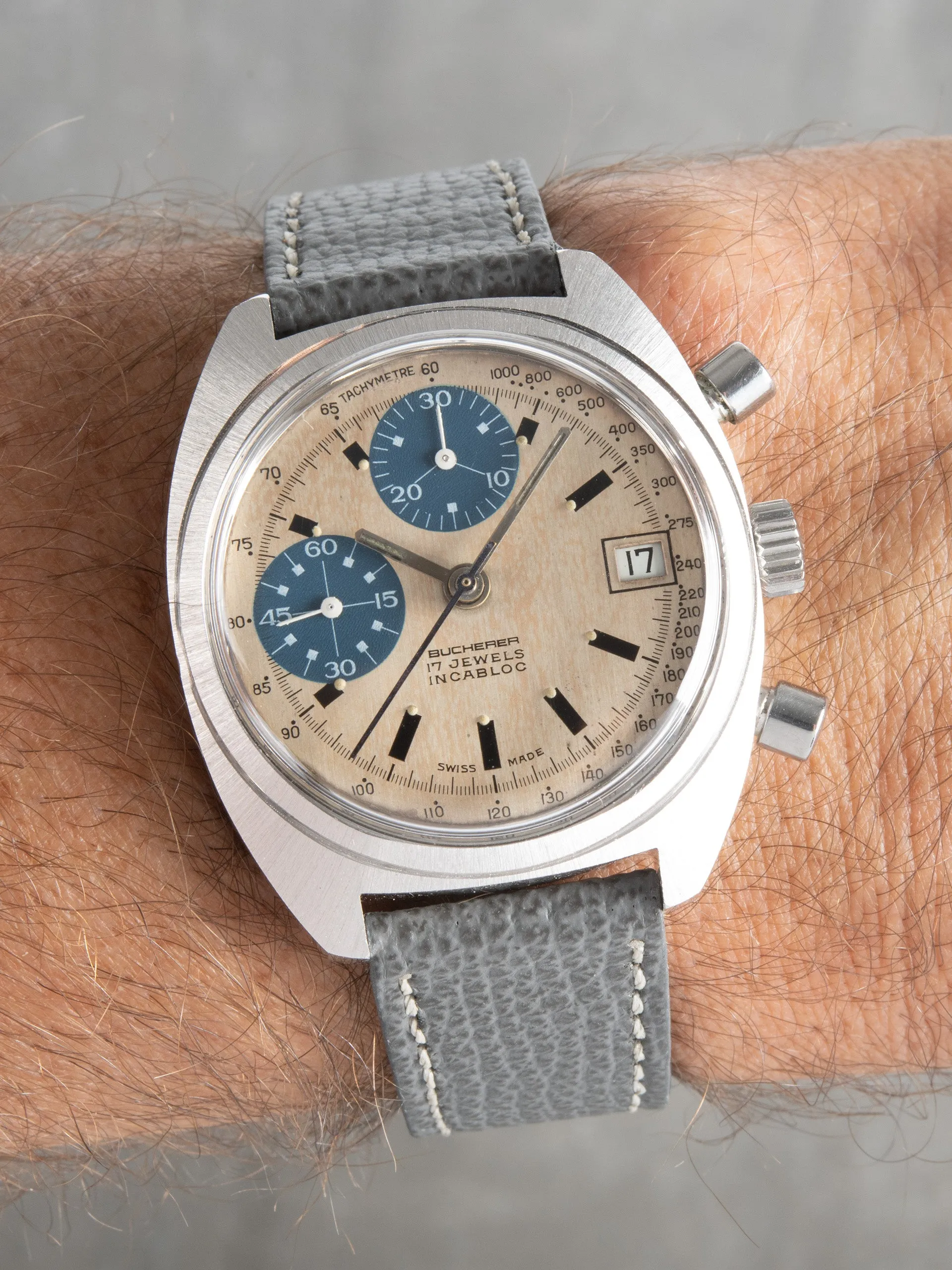 1970s Bucherer Chronograph (Ref. 651) "Paul Newman" Valjoux Cal. 7765