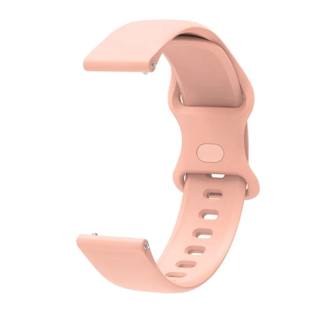 22mm Universal comfortable silicone watch strap - Pink