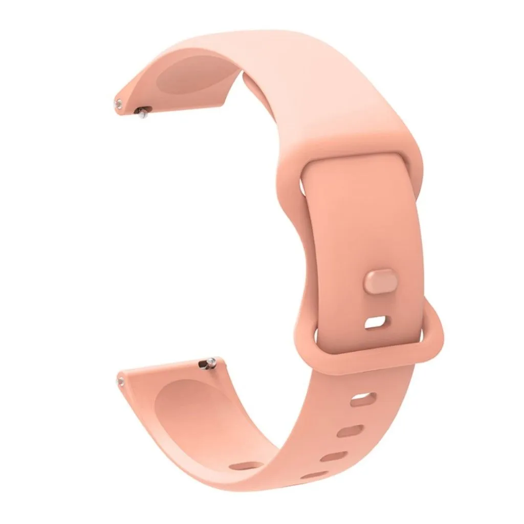 22mm Universal comfortable silicone watch strap - Pink