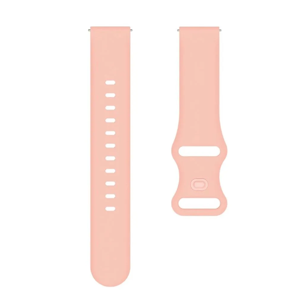 22mm Universal comfortable silicone watch strap - Pink