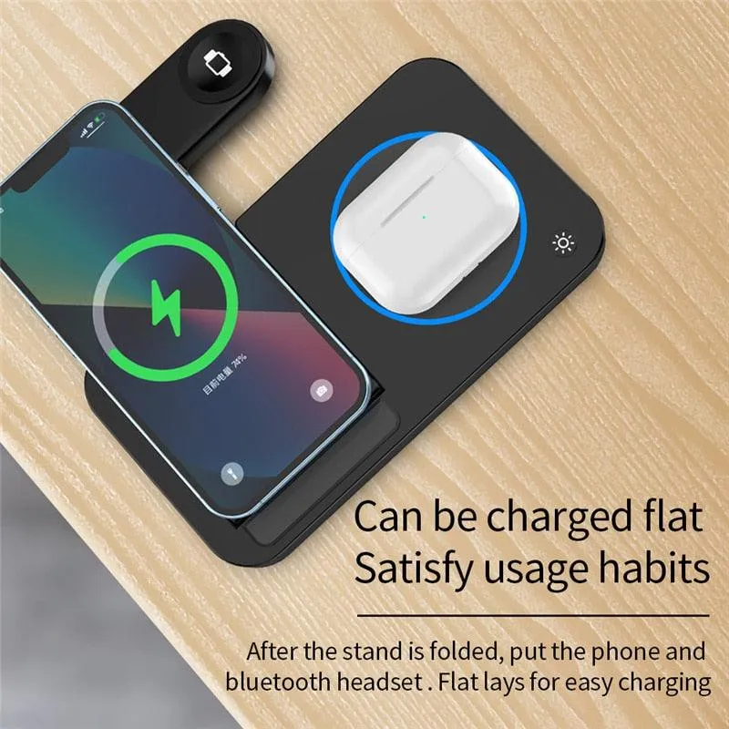 4 in 1 Wireless Charging Station | Samsung Galaxy, iPhone Pro