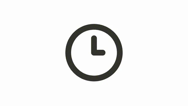 Animated timepiece linear ui icon