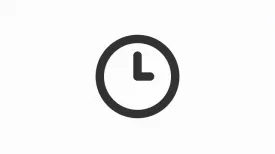 Animated timepiece linear ui icon