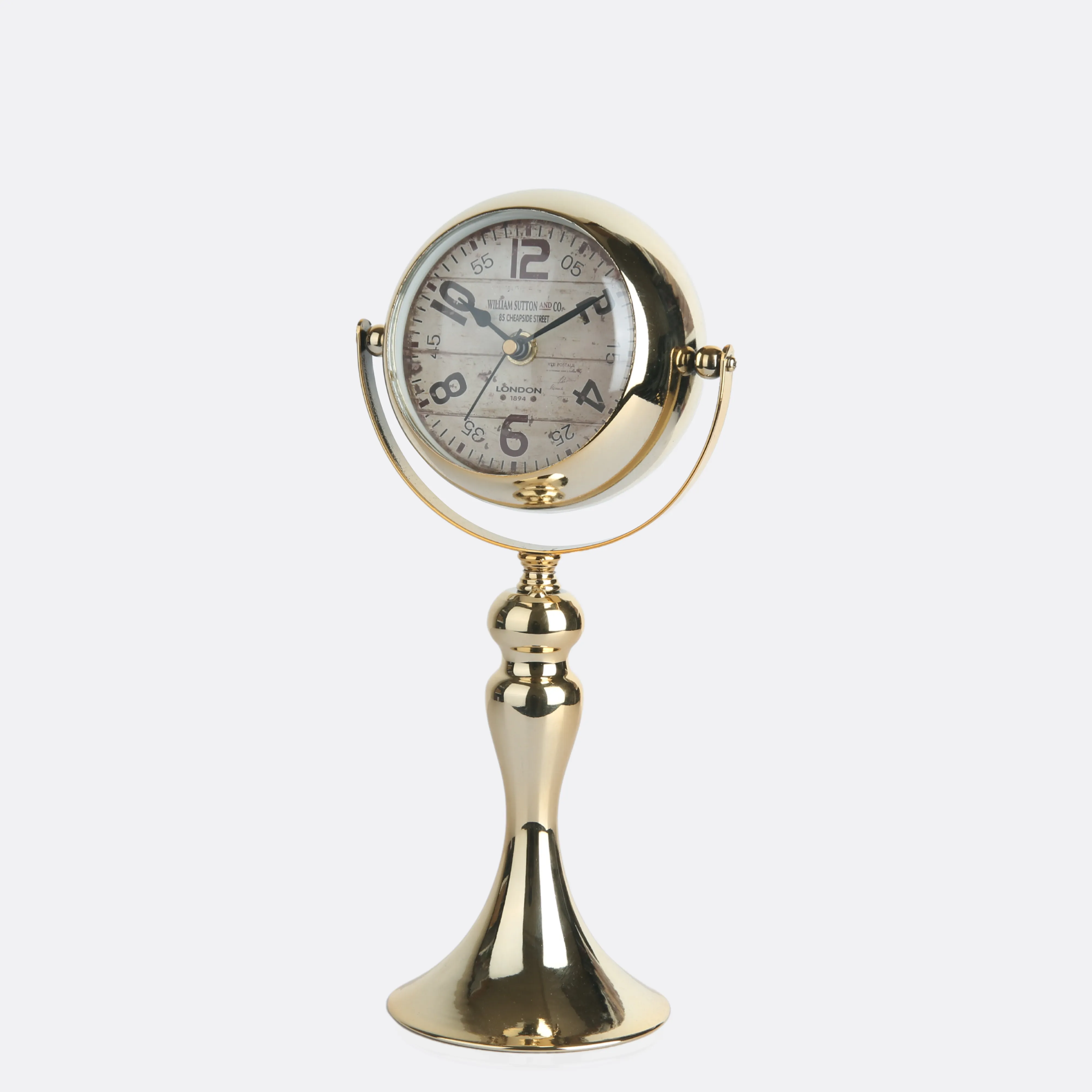 Antique Metallic Timepiece