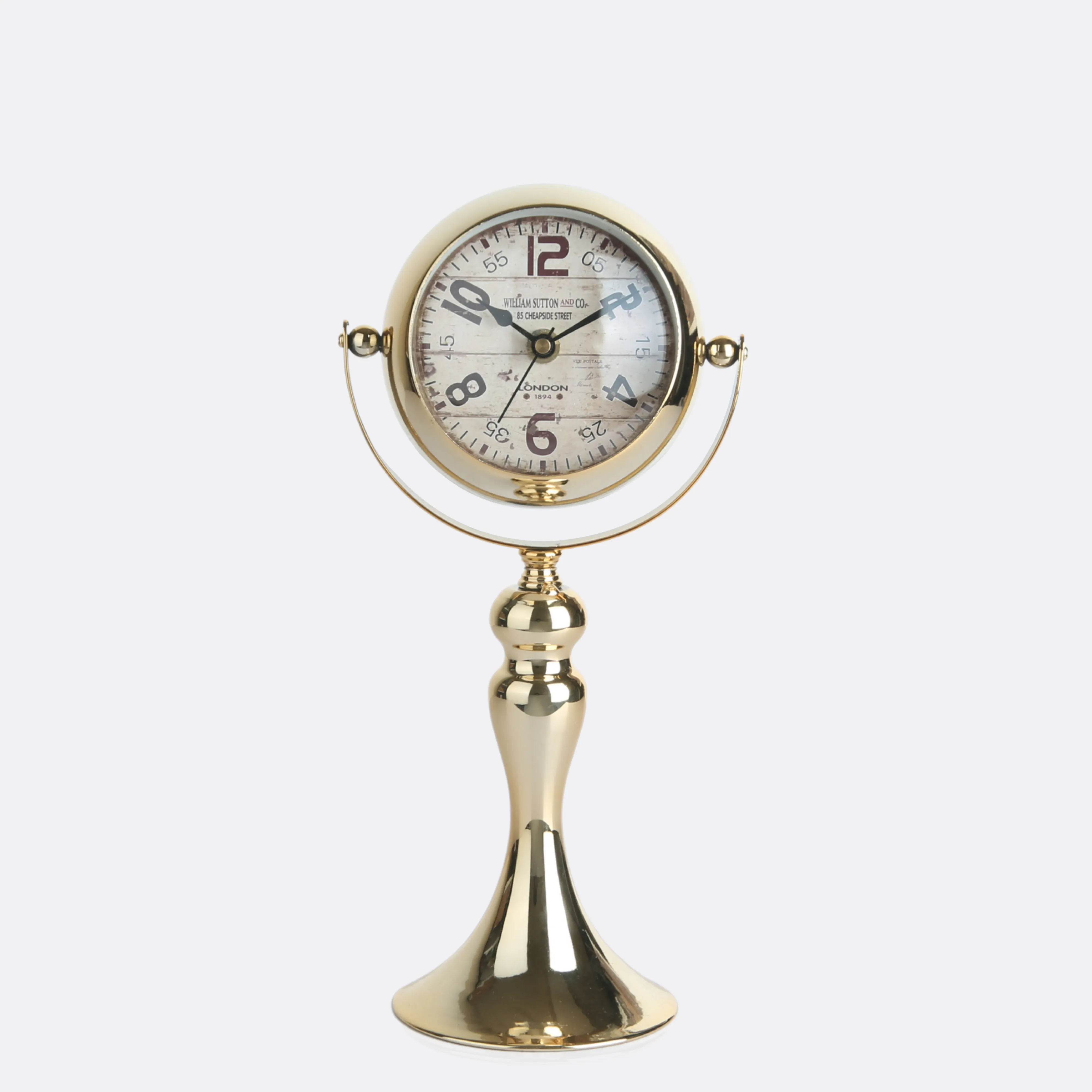 Antique Metallic Timepiece