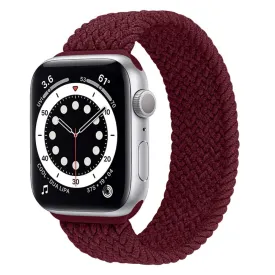 Apple Watch (41mm) elastic watch strap - Dark Red / Size: S