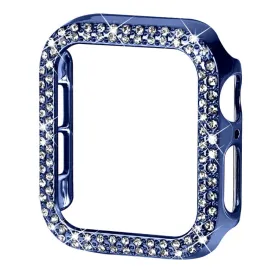 Apple Watch (41mm) rhinestone décor protective cover - Blue