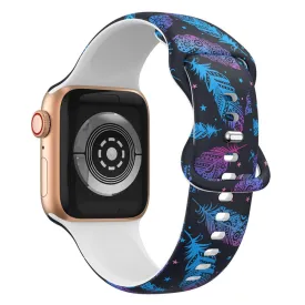 Apple Watch (45mm) design style silicone watch strap - Feather