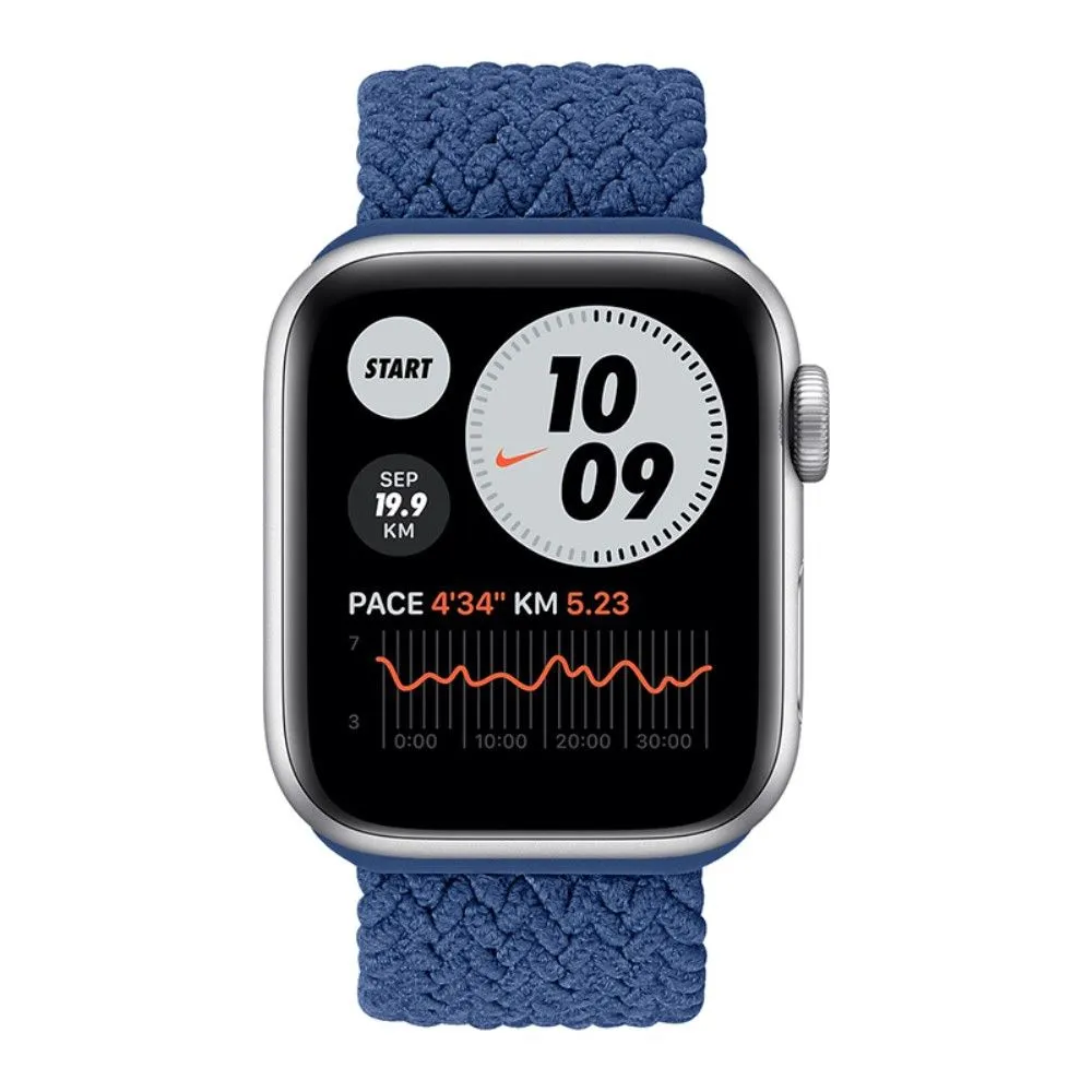 Apple Watch (45mm) elastic watch strap - Blue / Size: M