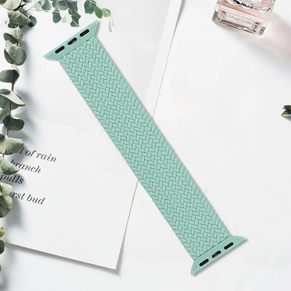 Apple Watch (45mm) elastic watch strap - Mint Green / Size: XL