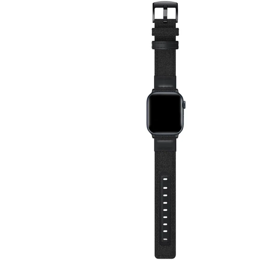 Apple Watch (45mm) nylon stylish watch strap - Black