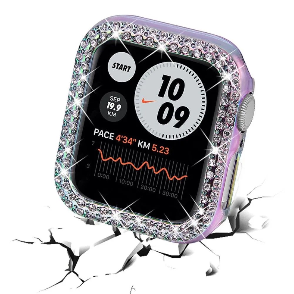 Apple Watch (45mm) rhinestone décor protective cover - Multi-color