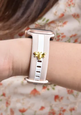 Apple Watch Silicone Band With Bee Charm Stud