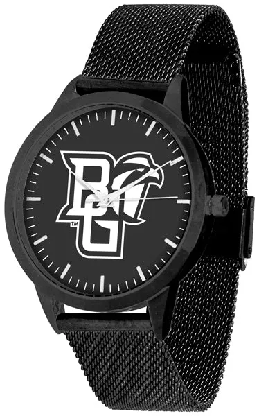 Bowling Green Statement Mesh Band Unisex Watch - Black - Black Dial