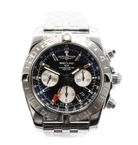 Breitling Chronomat 44 GMT Steel Watch - Ref AB0420