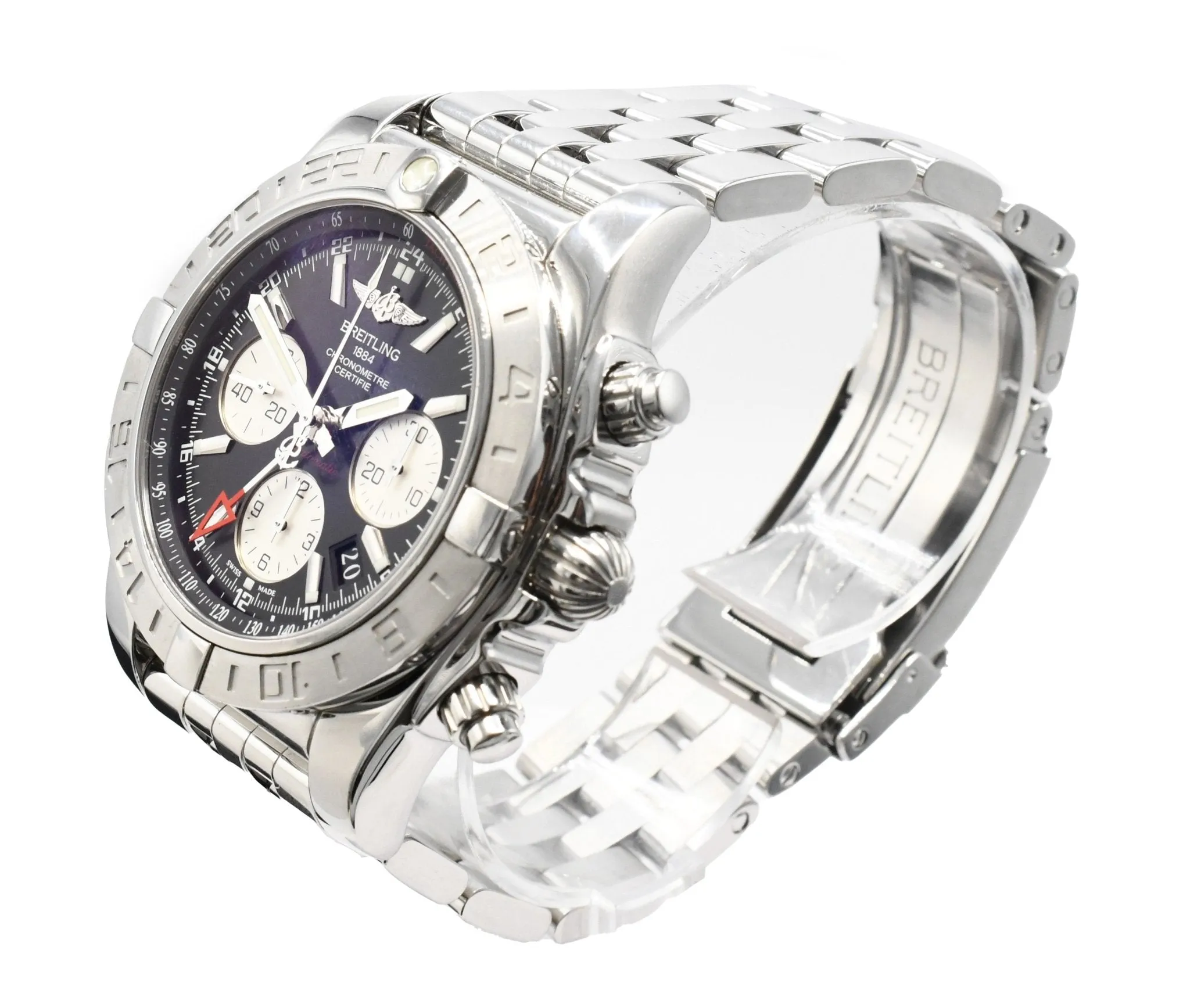 Breitling Chronomat 44 GMT Steel Watch - Ref AB0420