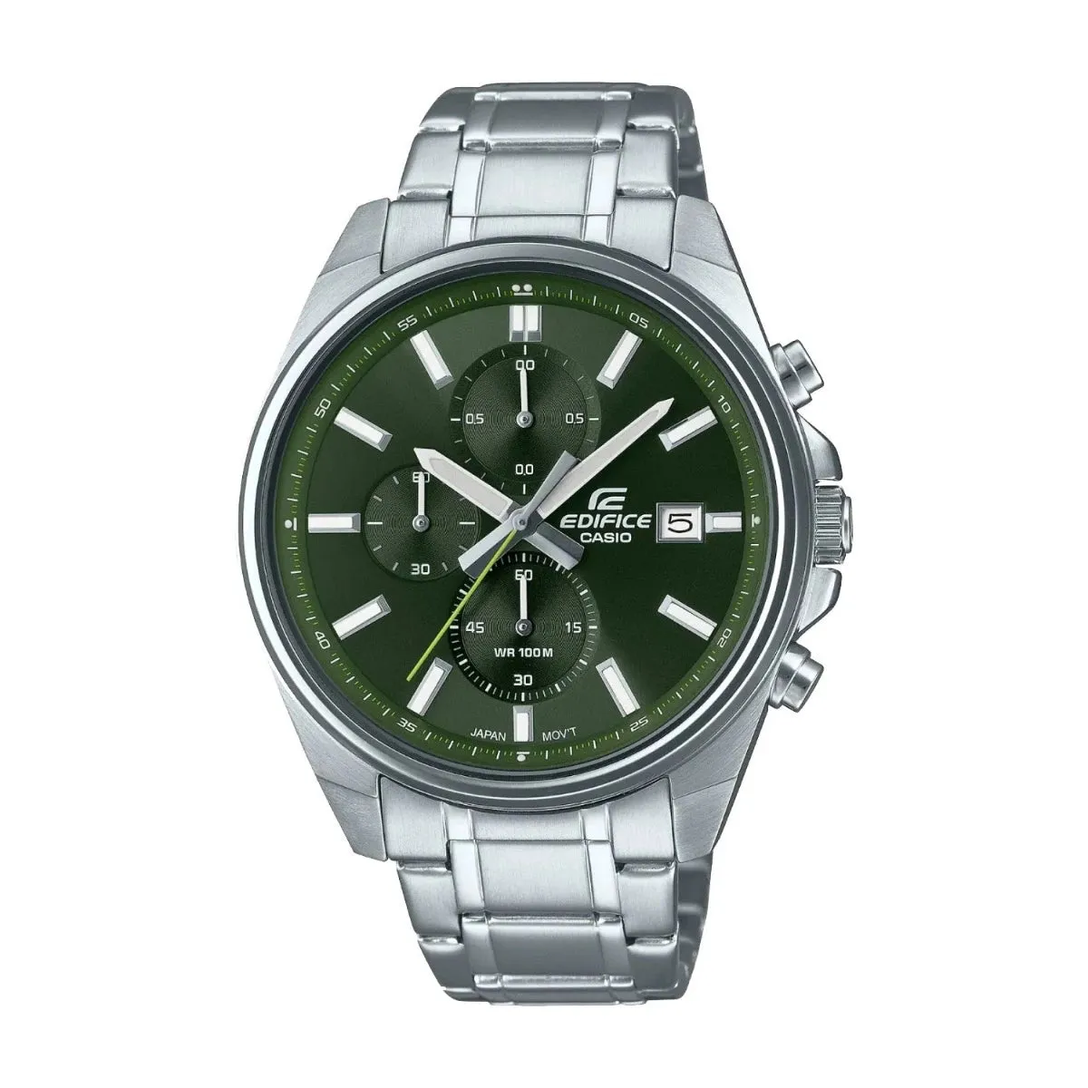 CASIO EDIFICE GREEN CHRONOGRAPH DIAL WATCH | EFV-610D-3CVUDF