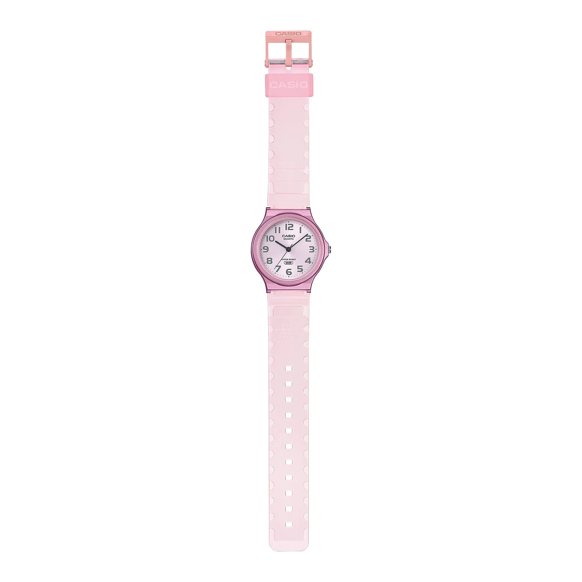 Casio Pop Series Classic Analog Pink Transparent Resin Band Watch MQ24S-4B MQ-24S-4B