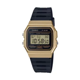 Casio Vintage Black/Gold F91WM-9A