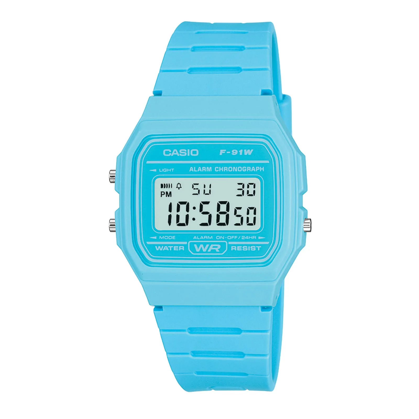 Casio Youth Blue Digital Resin Band Watch F91WC-2A