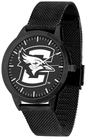 Creighton Bluejays Statement Mesh Band Unisex Watch - Black - Black Dial