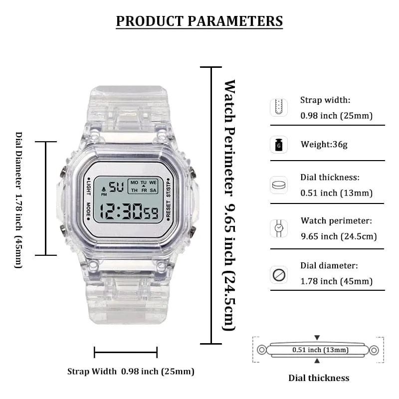 Cute Pastel Digital Watch