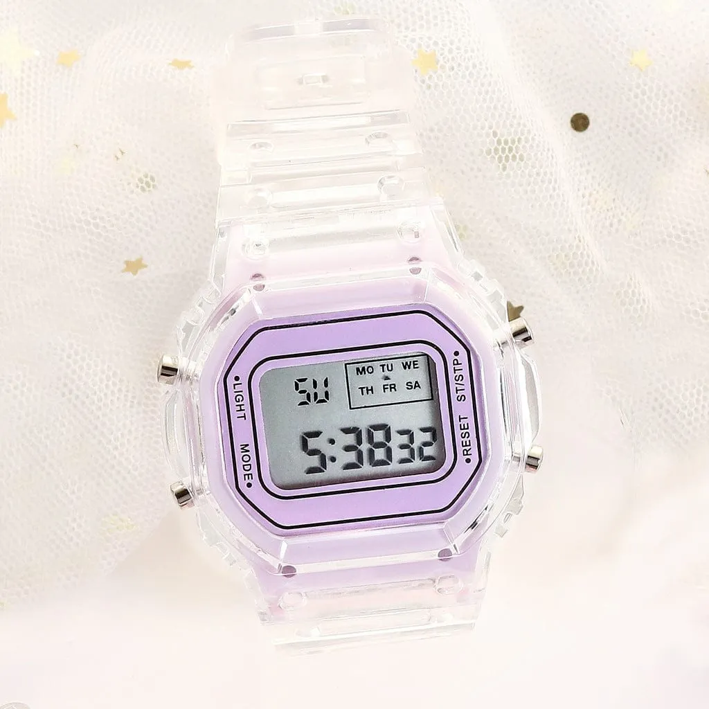 Cute Pastel Digital Watch