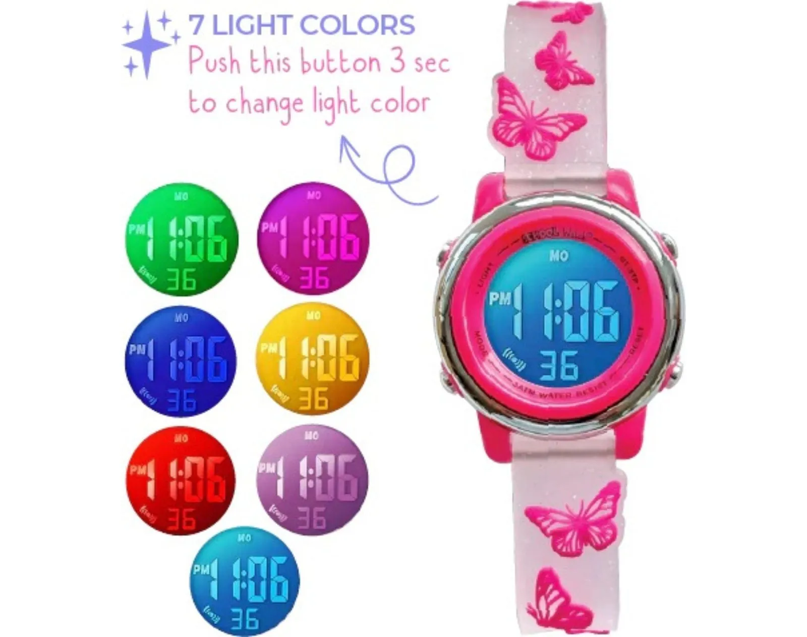 Digital Light Up Watch