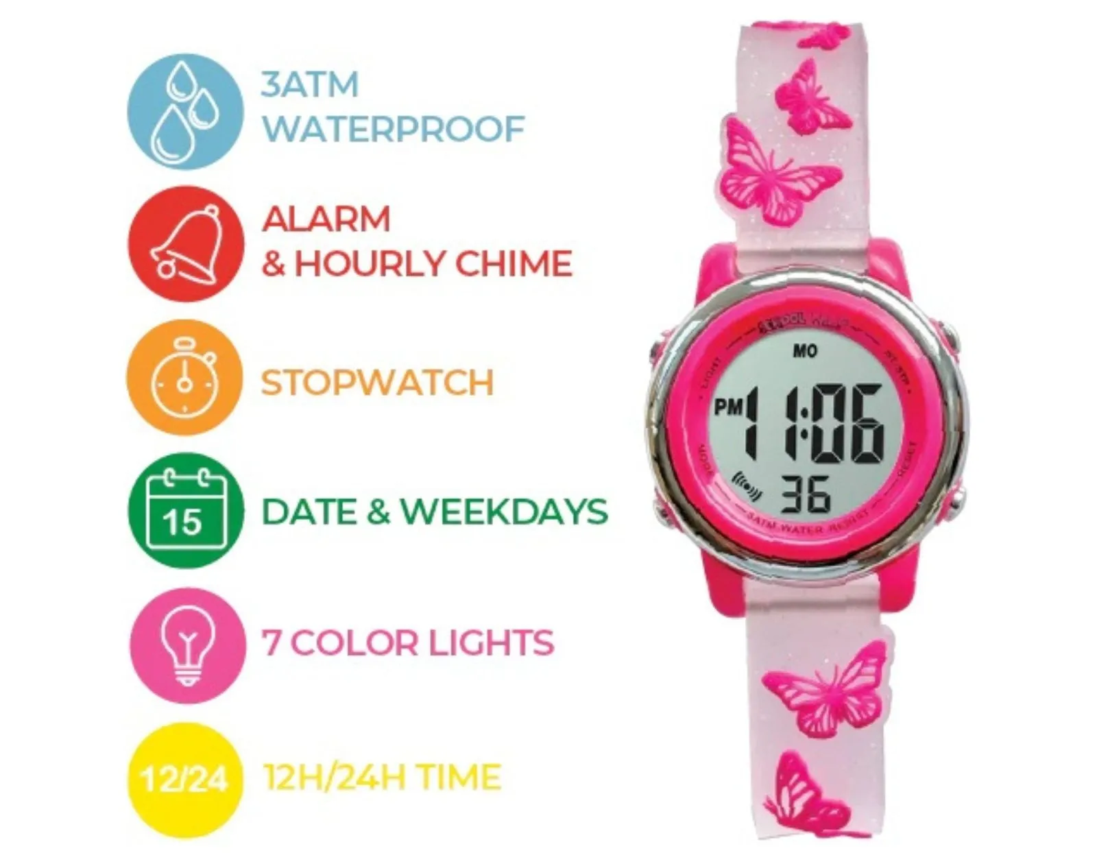 Digital Light Up Watch