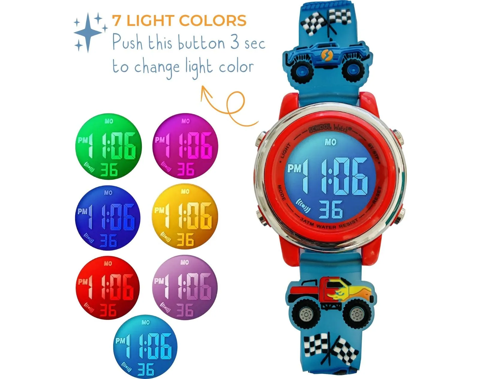 Digital Light Up Watch