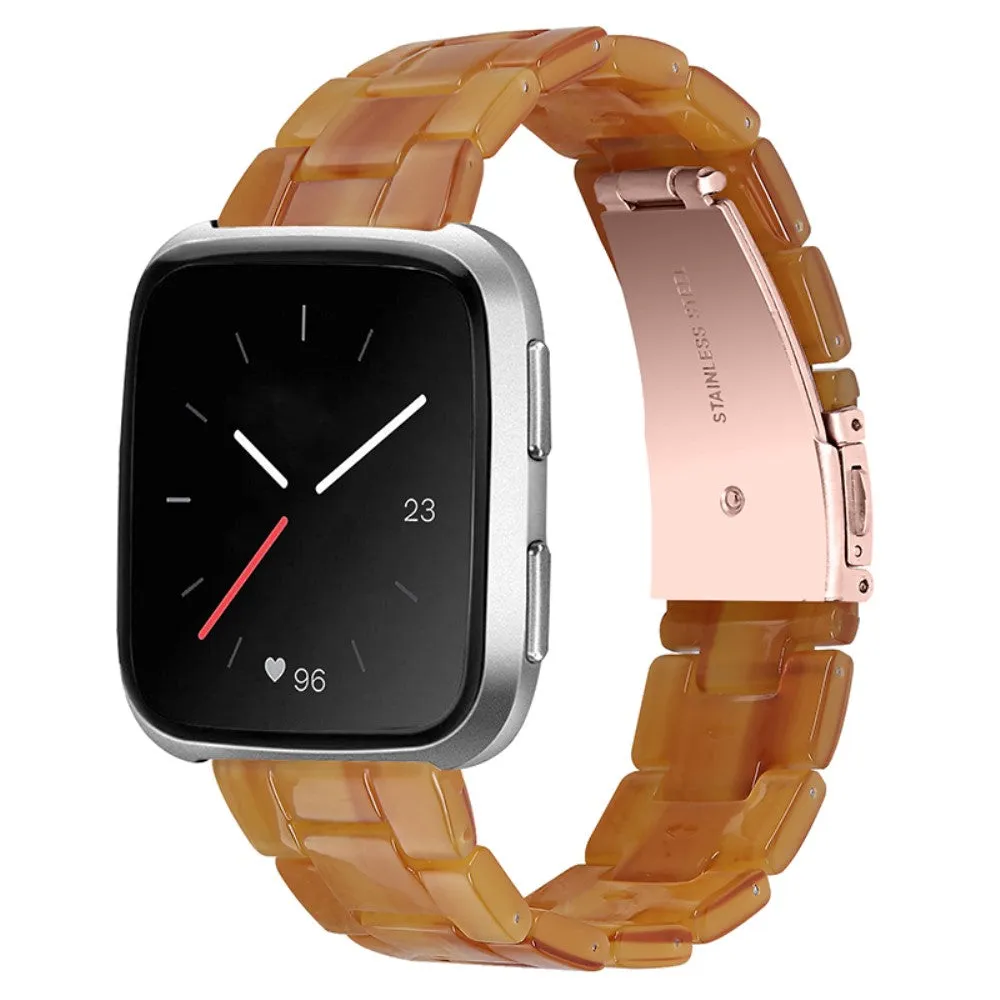 Fitbit Versa 2 /  Versa Lite cool resin watch strap  - Caramel