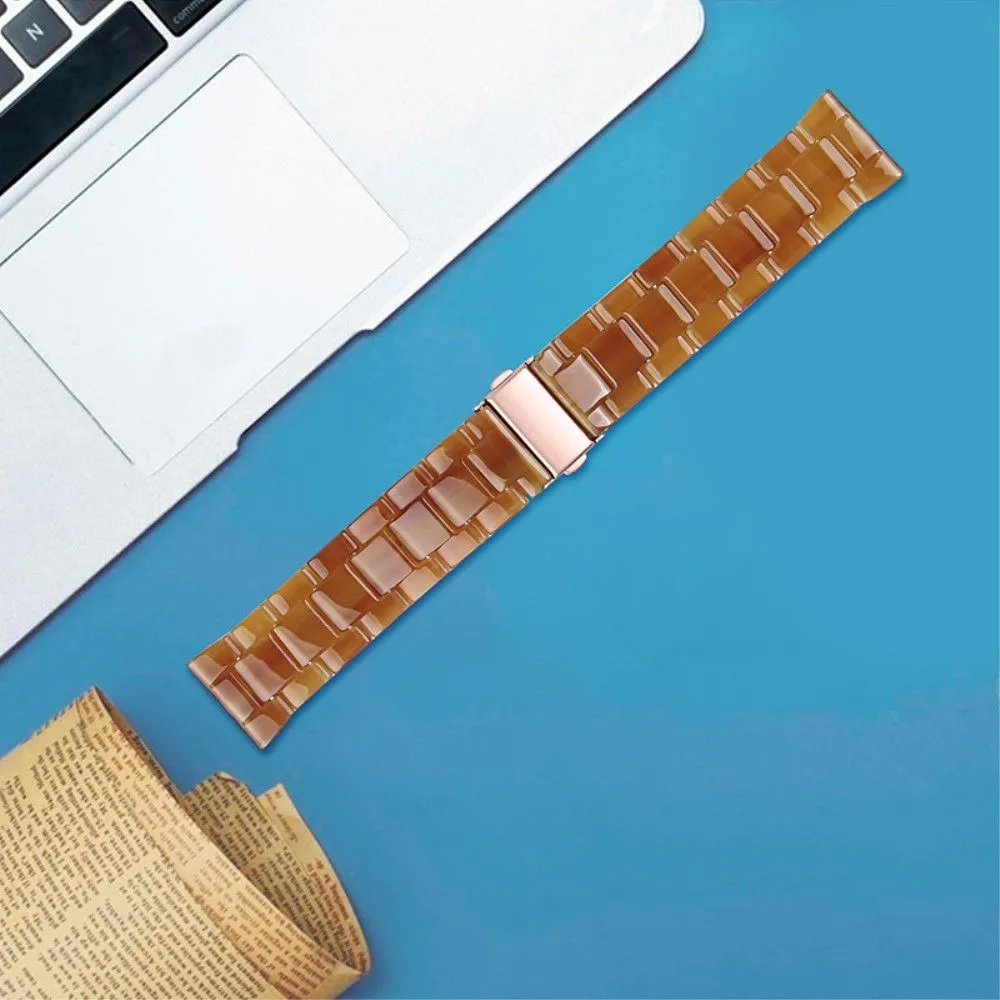 Fitbit Versa 2 /  Versa Lite cool resin watch strap  - Caramel