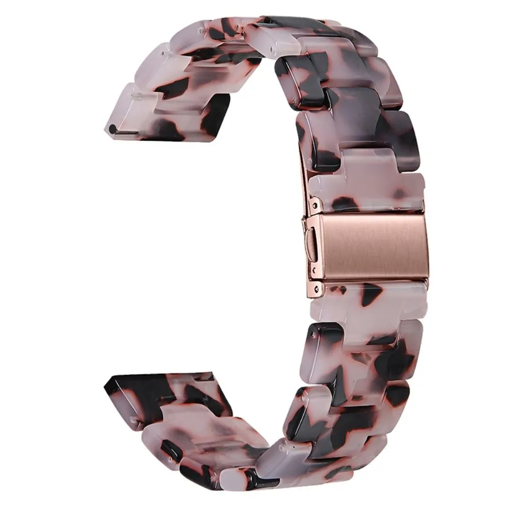 Fitbit Versa 2 /  Versa Lite cool resin watch strap  - Pink / Black