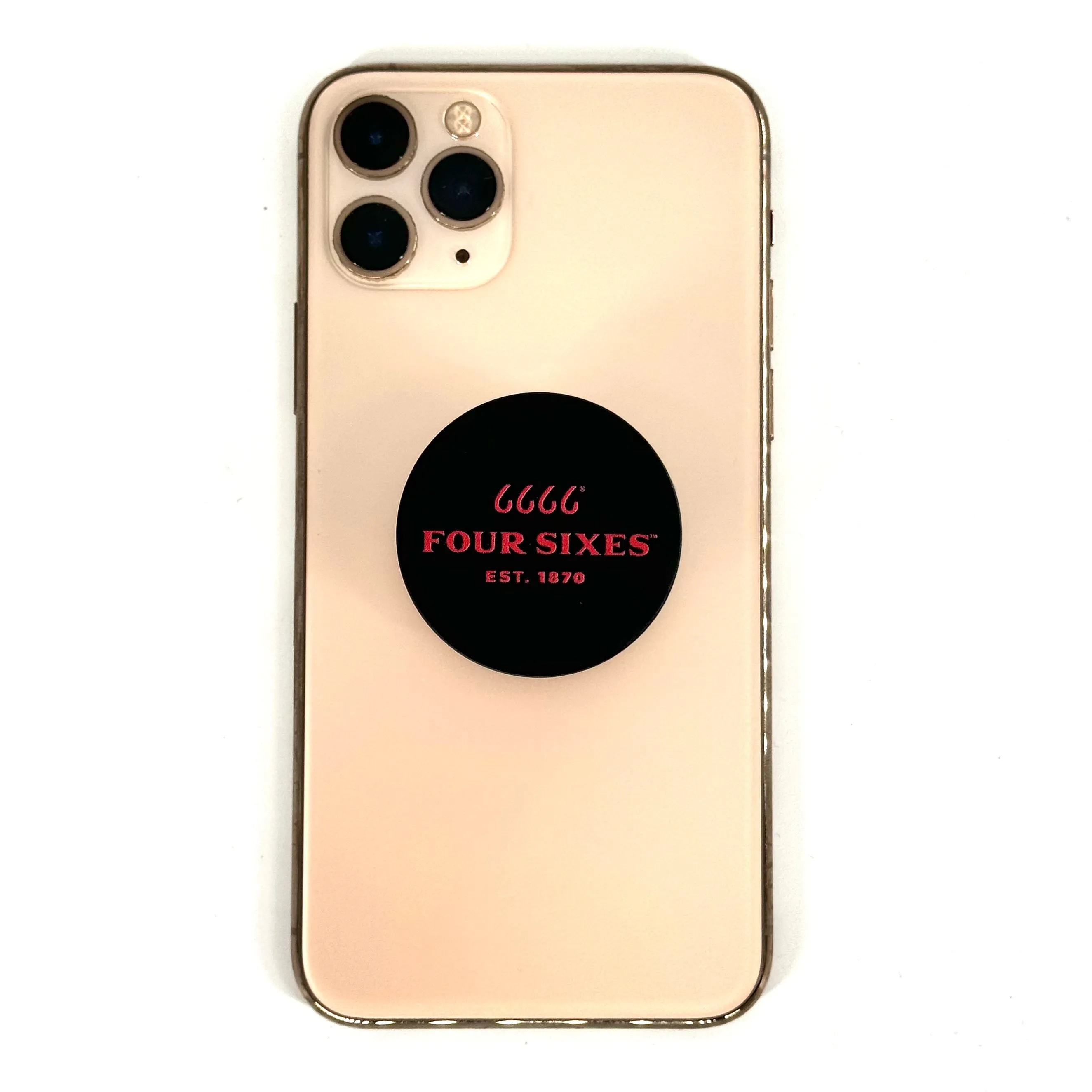 Four Sixes PopSocket Pop Grip- Black