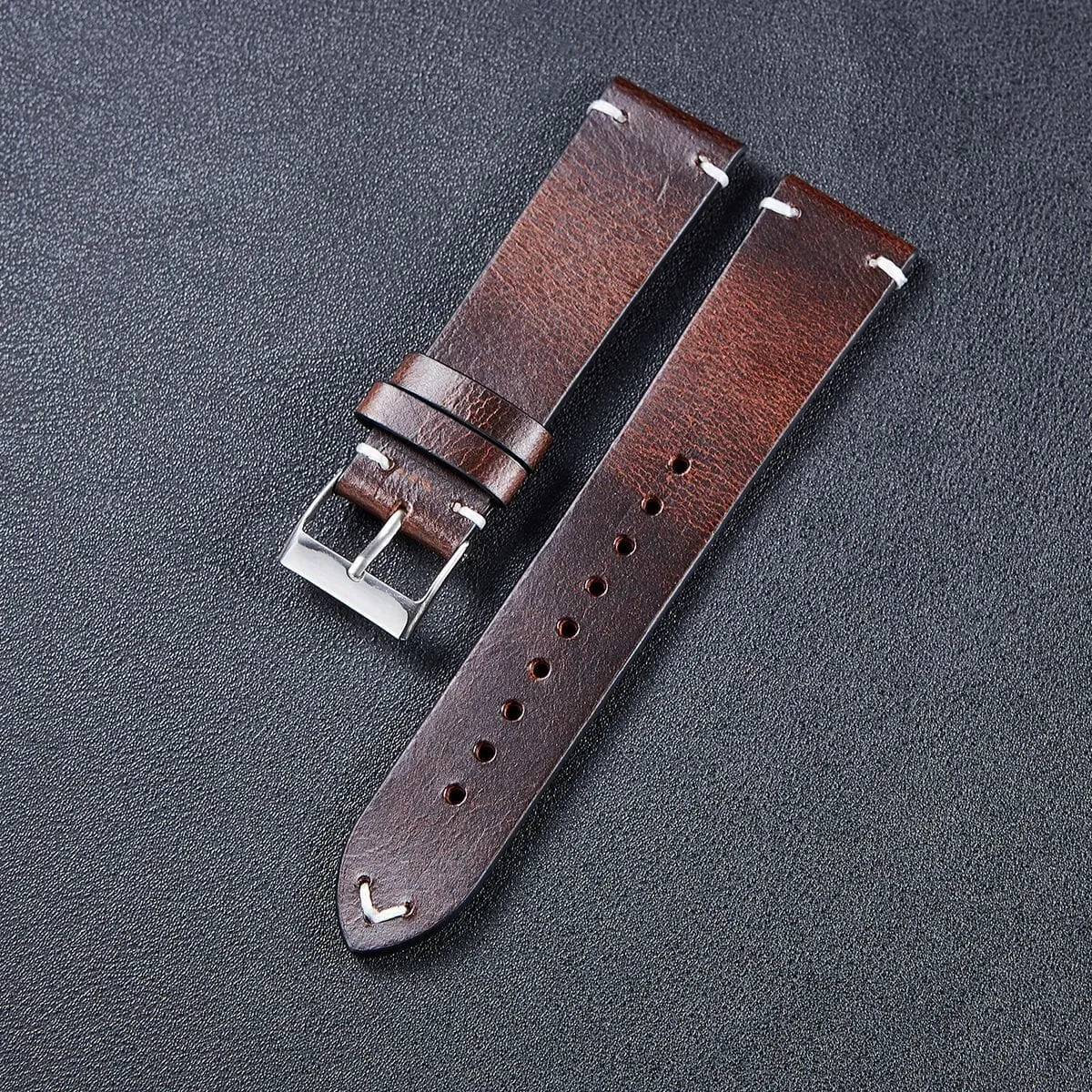 Garmin Enduro Vintage Oiled Leather Watch Straps