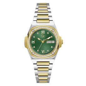 Gc Coussin Shape Lady Ladies Green Watch Y98010L9MF