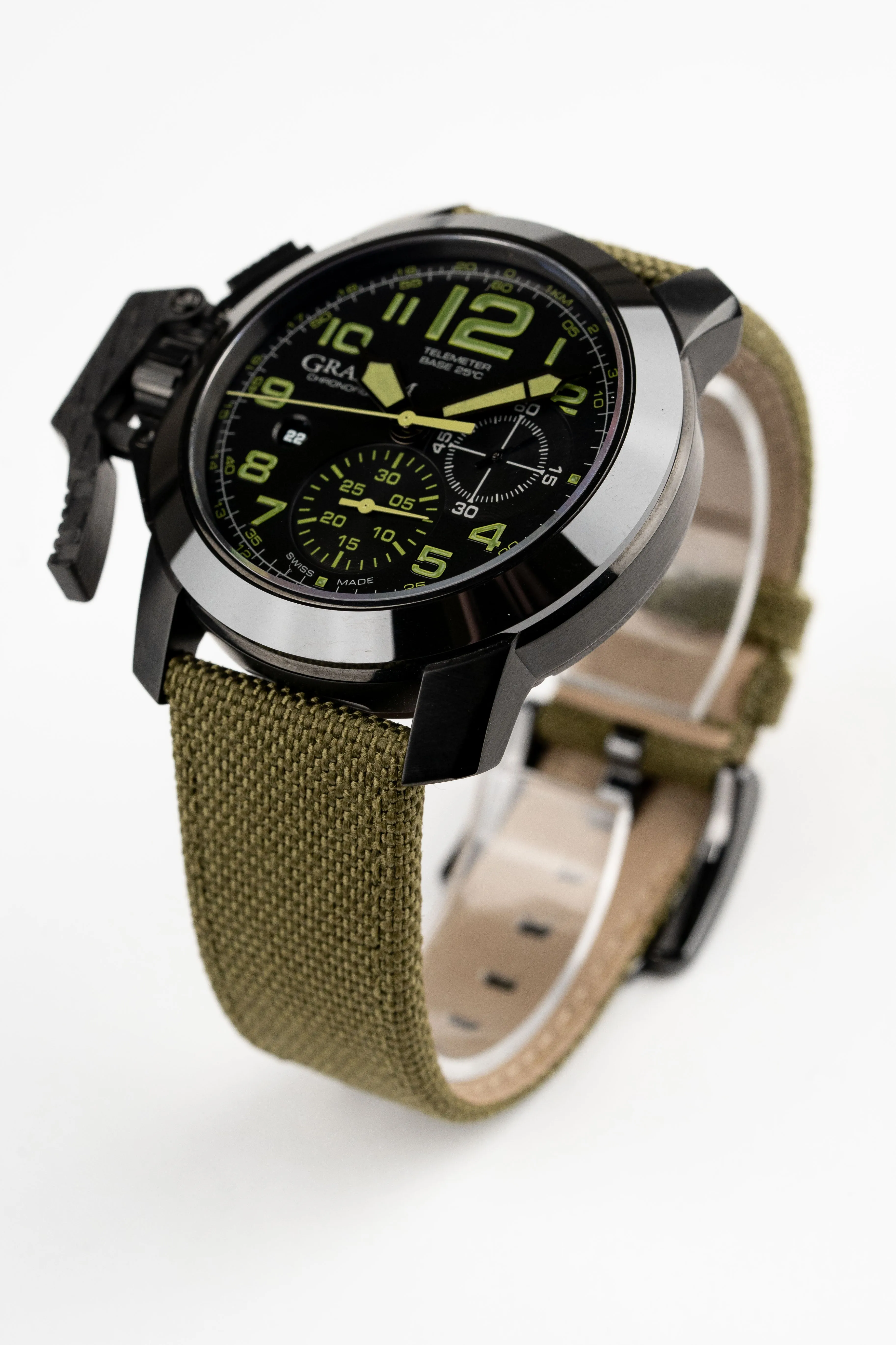 Graham Chronofighter Oversize Green Black Watch 2CCAU.G01A.T15N